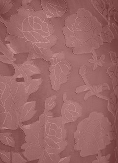 Azazie Amalie Robes de demoiselle d'honneur Robe Trapèze en Blumen-Burnout Plissé Rose Poussiéreuse image14
