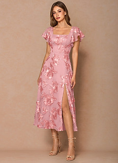 Talia Pink Midi Dress image4