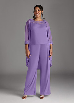 Azazie Frances Mother of the Bride Dresses Tahiti Jumpsuit/Pantsuit Scoop Mesh Dress image9