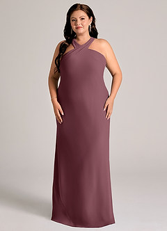 Azazie Doretta Bridesmaid Dresses Sangria Mermaid Pleated Chiffon Dress image6