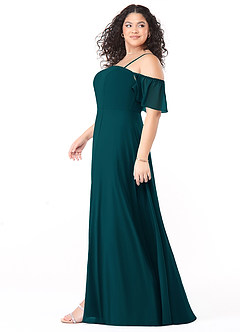 Azazie Sue Vestidos de damas de honor Vestido de Pino de Gasa de Corte en A Convertible con Vestidos sin tirantes image9