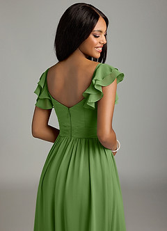 Azazie Anaya Bridesmaid Dresses Basil A-Line Sweetheart Neckline Chiffon Dress image2