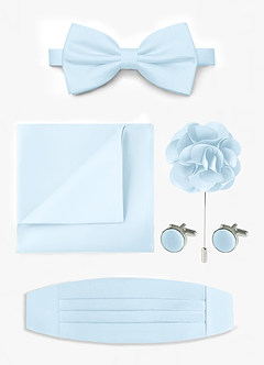 front Matte Satin Pre-Tied Bow Tie