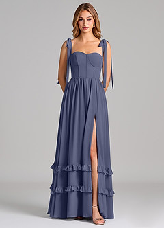 Azazie Anastacia Bridesmaid Dresses Stormy A-Line Sweetheart Neckline Chiffon Dress image6