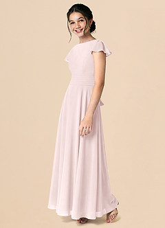 Azazie Payton Klä av A-Line i Chiffong Rosett image5