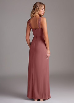 Azazie Denice Brautjungfernkleider Etui Gefaltet Chiffon Kleid Amethyst image6