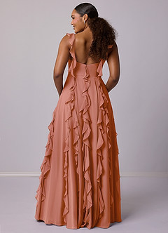 Barbie ♥ Azazie Jurken voor bruidsmeisjes Jurk van Chiffon met A-Lijn met Zakken Meer Gesneden image11