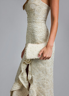front Pearl Beaded Clutch