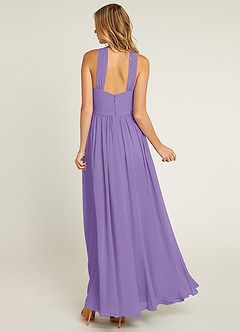 Azazie Jacey Bridesmaid Dresses Tahiti A-Line Pleated Chiffon Dress image2