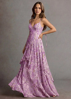 Robe Maxi Violette Florale Harmony image5