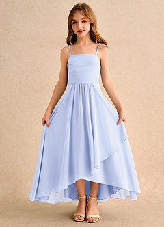 Azazie Twilight Dance Girls Formal Blumenmädchenkleider A-Linie Plissee Chiffon Kleid Lavendel image6