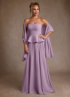 Azazie Josabeth Mother of the Bride Dresses Wisteria A-Line Pleated Chiffon Dress image1