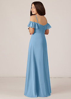 Azazie Juna Junior Klänning av A-Line i Chiffong Av axeln image5