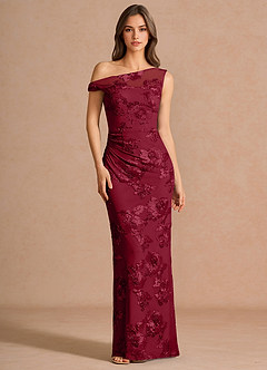 Melian Burgundy Maxi Dress image3