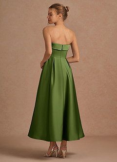 Lucienne Olive Green Midi Dress image7