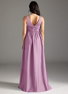 Azazie Yetta Brautjungfernkleider für Schwangere A-Linie Plissee Stretch-Satin Bodenlänge Kleid image7