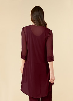 Azazie Frances Klänningar till brudens mor Klänning Jumpsuit/byxdräkt i Maska Scoop Cabernet image6
