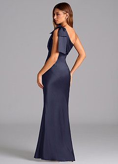 Azazie Yuanna Brudtärnklänningar Klänning av Sjöjungfru i Stretch Satin One-shoulder Stormig image6