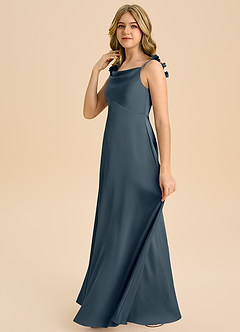 Azazie Gumdrop Junior Klä av Imperium i Stretch Satin Plisserad image5