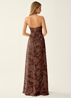 Arabella Grace Mocha Coco Jacquard Corset Sparkly Prom Dress image2