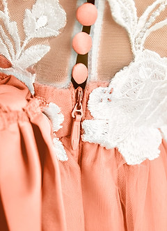 Azazie Sundae Flower Girl Dresses Sunset Ball-Gown Lace Dress image8