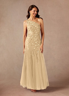 Azazie Backley Mother of the Bride Dresses Champagne Mermaid Sequins Dress image6