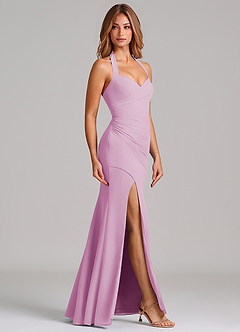 Azazie Emeria Suknie dla druhen Syrena Dekolt w kształcie serca Szyfon Do ziemi Sukienka image5