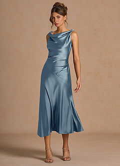 Vestido Azul Pálido Midi Adriana image4