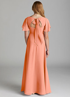Azazie Kimber Junior Sunset A-Line Pleated Chiffon Dress image2