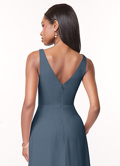 Azazie Nala Bridesmaid Dresses Neptune A-Line Pleated Chiffon Dress image5