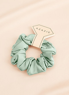 front Vastaavanvärinen Kuusiosainen Morsiusneito Stretch Satin Normaalikokoinen Scrunchie-Setti