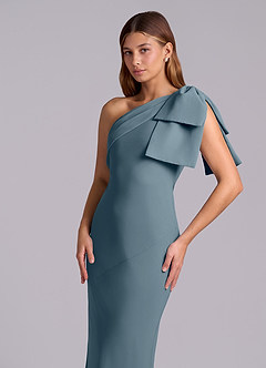 Azazie Yuanna Bridesmaid Dresses Twilight Mermaid One Shoulder Chiffon Dress image7