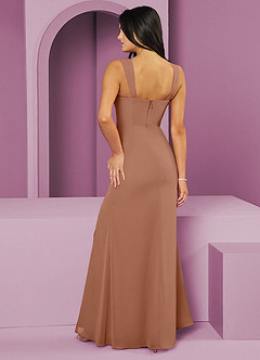 Barbie ♥ Azazie Bridesmaid Dresses Bronzer Mermaid Pleated Chiffon Dress image2