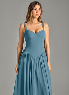 Azazie Evadina Suknie dla druhen Linia A Gorset Szyfon Do ziemi Sukienka image6