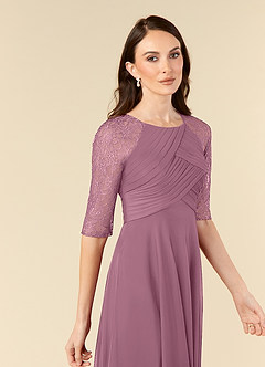 Azazie Gracelyn Klänningar till brudens mor Klänning A-Line i Spets Vintage Mauve image5