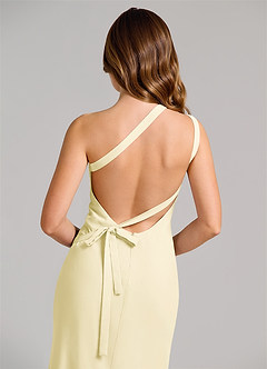 Azazie Monroe 신부 들러리 드레스 쉬스 한쪽 어깨 쉬폰 바닥 길이 드레스 image6