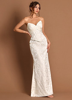 Maxi jurk Solveig Franse Witte image3