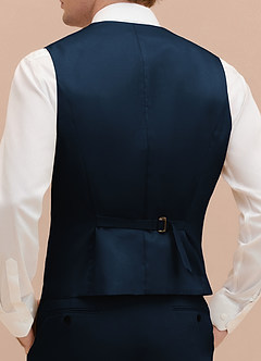 front William Navy Blue Comfort Blend Suit Vest