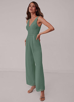 Barbie ♥ Azazie Brautjungfernkleider Chiffon Overall/Jumpsuit Eukalyptus image3