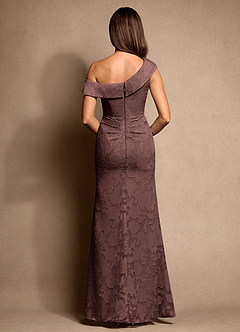 Azazie Hamptons Mother of the Bride Mekot A-linja Pliseerattu Floral Burnout Lattian pituus Pukeutua image3