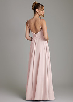 Azazie Elita Bridesmaid Dresses Blushing Pink A-Line Pleated Chiffon Dress image7