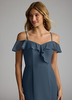 Azazie Sophie Bridesmaid Dresses Neptune A-Line Off the Shoulder Chiffon Convertible Dress image2