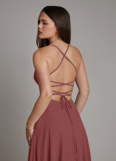 Azazie Irelia Bridesmaid Dresses Amethyst A-Line Sweetheart Neckline Chiffon Dress image7