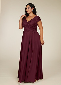 Azazie Rosemarie Mother of the Bride Dresses A-Line Lace Floor-Length Dress image8