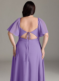 Azazie Chloe Bridesmaid Dresses Tahiti A-Line Sweetheart Neckline Chiffon Dress image13