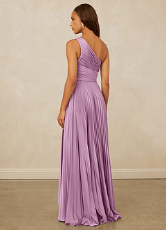 Christian Siriano Bridal for Azazie 1008 Bridesmaid Dresses Wisteria A-Line One Shoulder Stretch Satin Dress image2