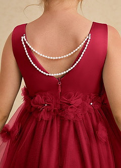Azazie Lux Flower Girl Dresses Scarlet A-Line Beaded Tulle Dress image6
