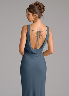Azazie Rylina Bridesmaid Dresses Neptune Mermaid Pleated Chiffon Dress image2