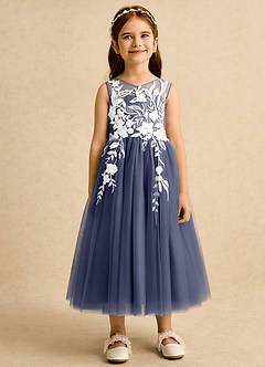 Azazie Sundae Blumenmädchenkleider Ballkleid Spitze Kleid Sturm image7