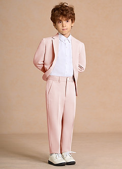 front Oliver Rosa Rubor Traje de 2 piezas para niños